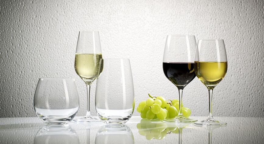 Copas de vino blanco Entree, 295 ml, 4 unidades