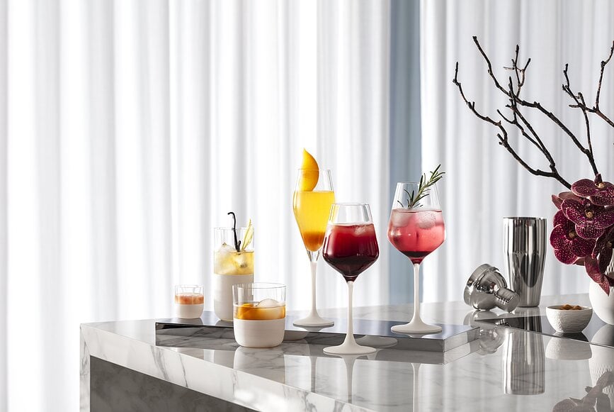 Copas de Vino Tinto Manufacture Rock Blanc, 490 ml, 4 unidades