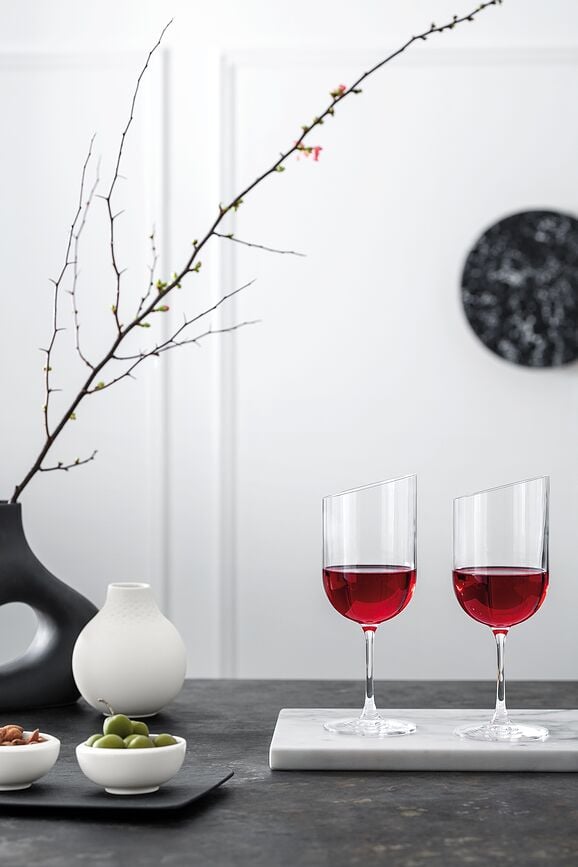 Copas de vino tinto NewMoon, 405 ml, 4 unidades