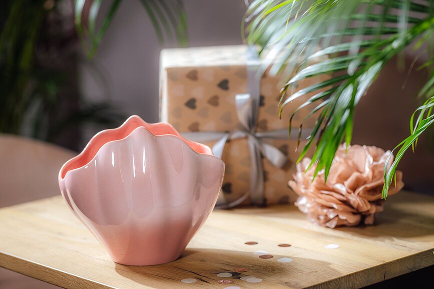 Coral Home Perlemor Shell Βάζο, 23 cm