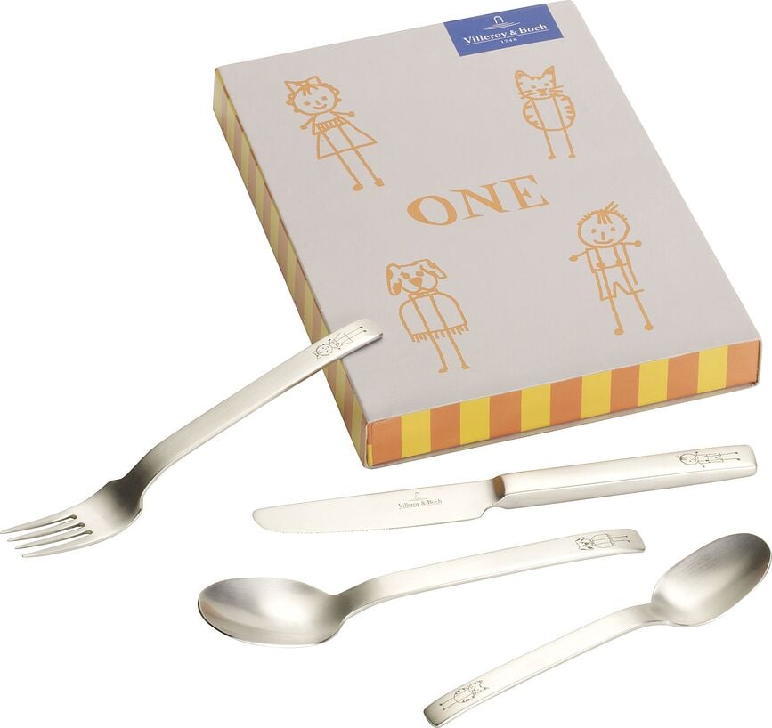 Cubiertos para niños One, Set de 4 piezas