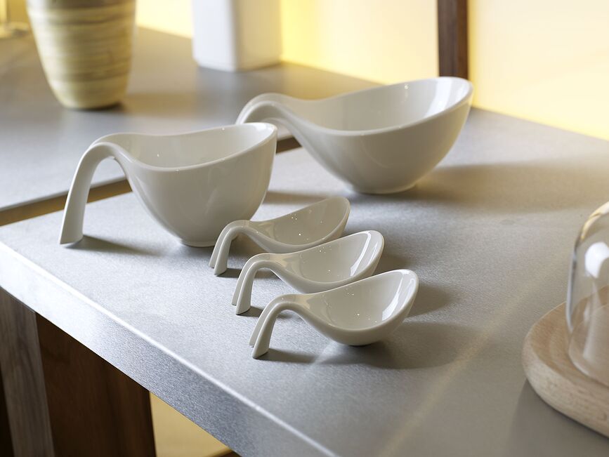 Cuenco con asa Flow, 450 ml, para snacks