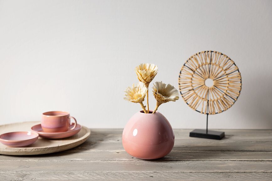 Cuenco Perlemor Coral, 12 cm