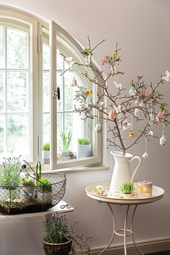 Decoración Colgante New Flower Bells, con diseño de narcisos