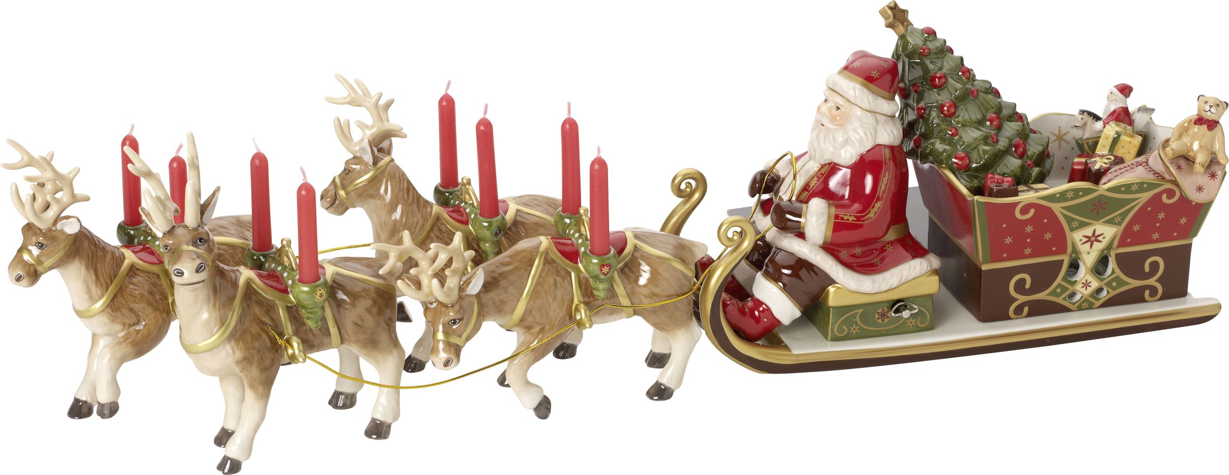 Dekoracja świąteczna Christmas Toy's Memory Święty Mikołaj z pozytywką
