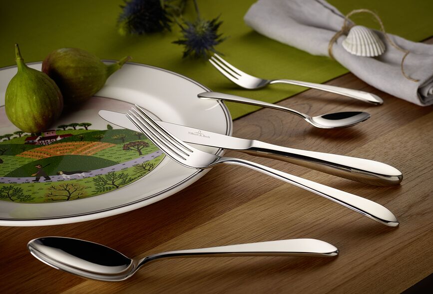 Design Naif Village Assiette Plate, 27 cm