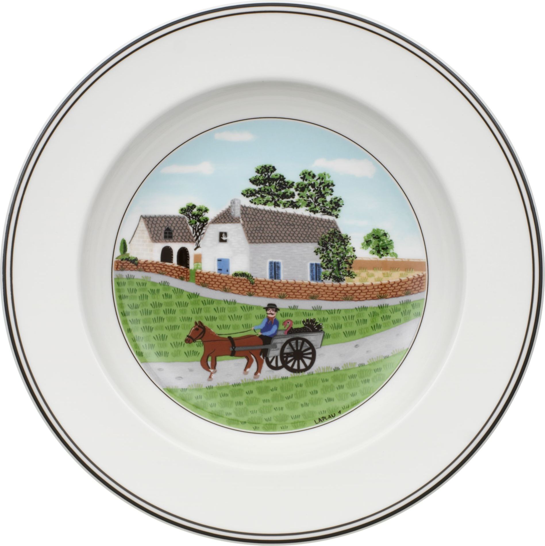 Design Naif Farmer Tiefer Teller 21 cm