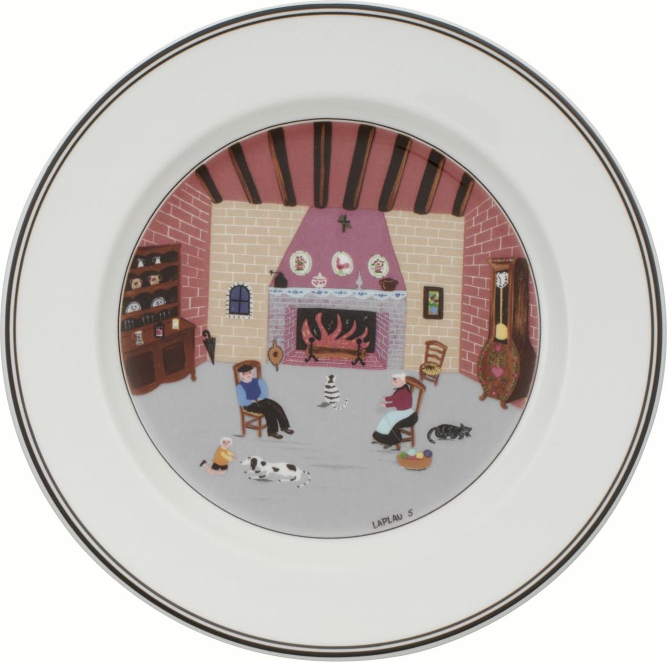 Design Naif Fireplace Frühstücksteller 21 cm