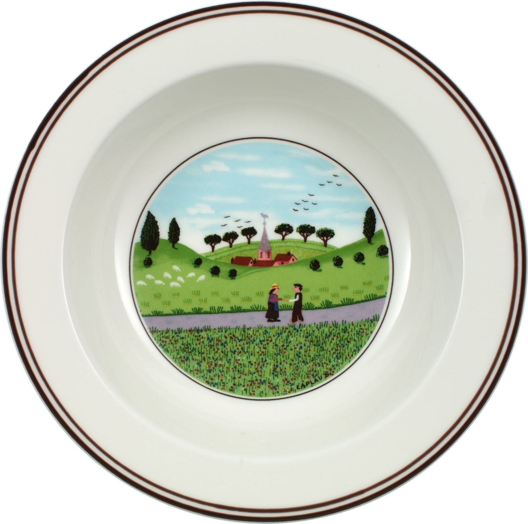 Design Naif Meeting Tiefer Teller 21 cm