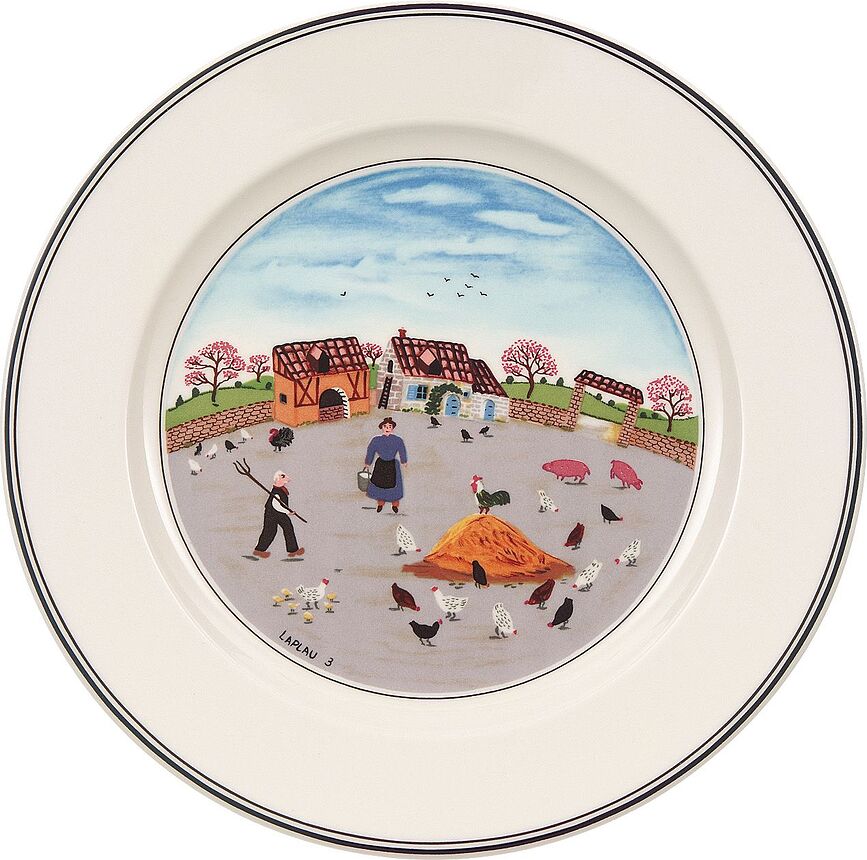 Design Naif Poultry Farm Krožnik za zajtrk, 21 cm