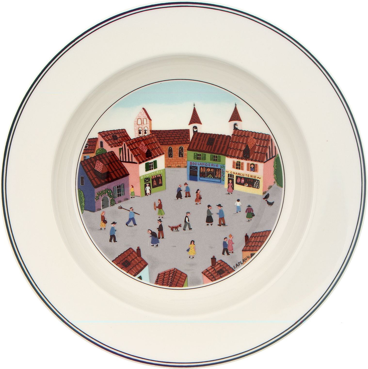 Design Naif Village Tiefer Teller 21 cm