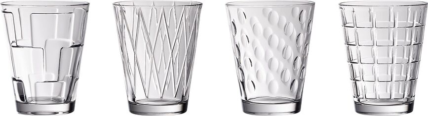 Dressed Up Verres 310 ml, Lot de 4