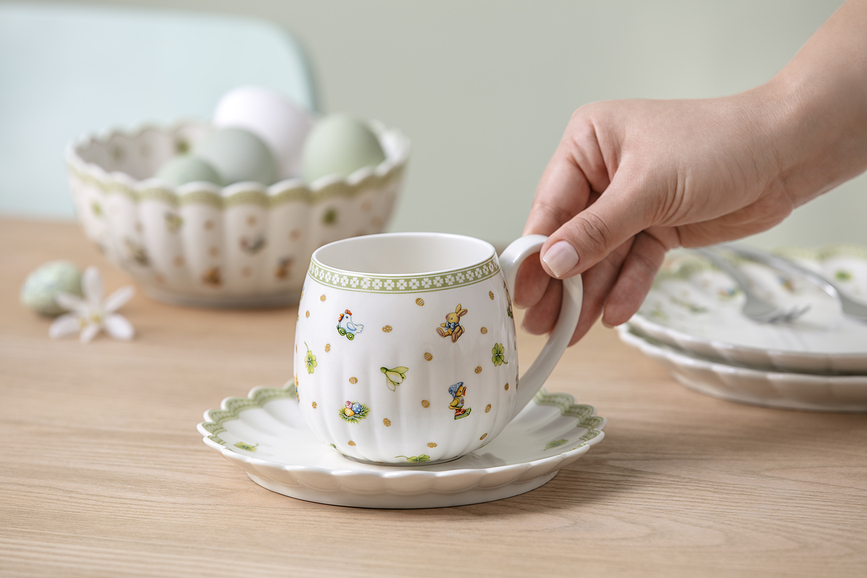 Easter Delight Skodelica s krožničkom, 360 ml