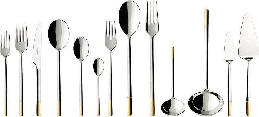 Ella Partially Gold Plated Besteck-Set 113 El.