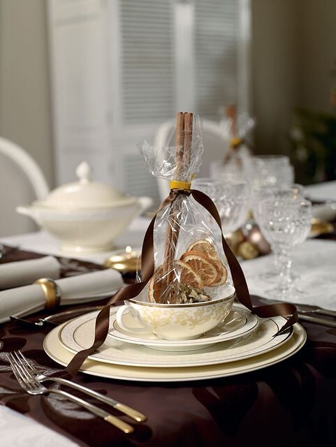 Ella Partially Gold Plated Besteck-Set 24 El