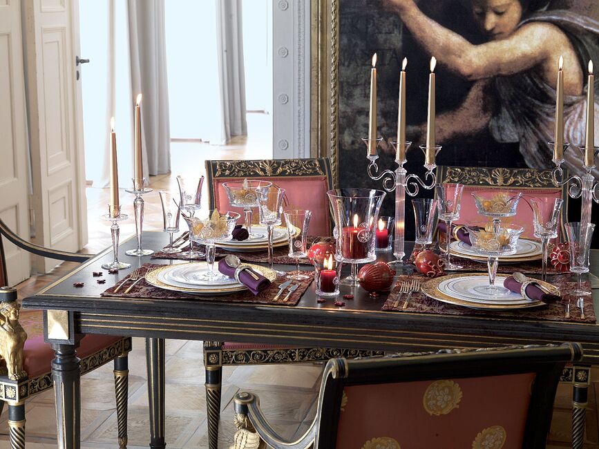 Ella Pribor za jelo djelomično pozlaćen 24-dijelni set