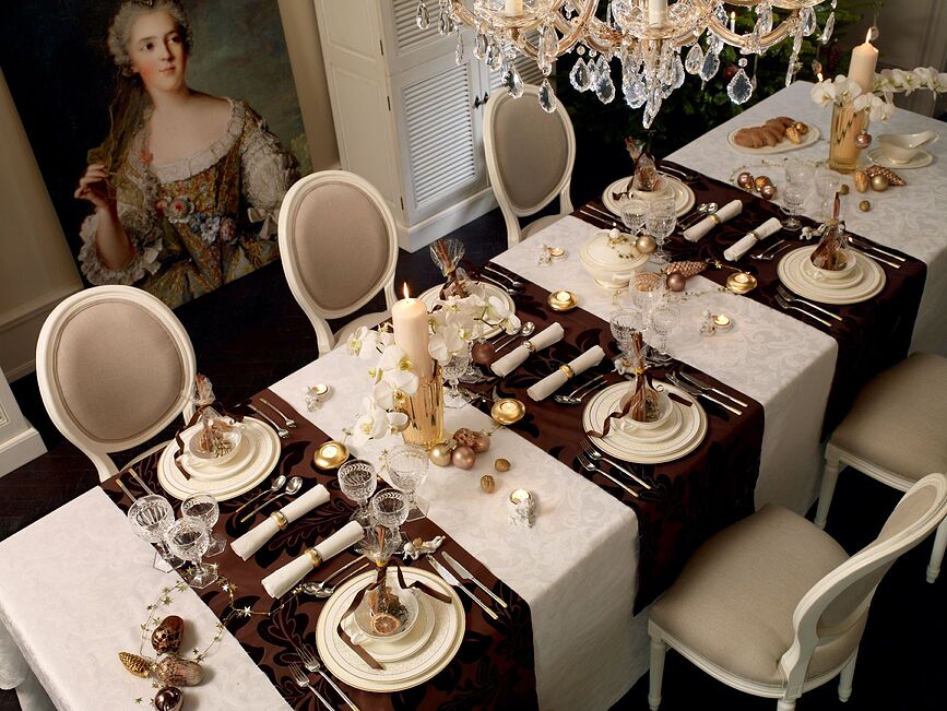 Ella Service de Couverts, partiellement doré, Service 24 pièces