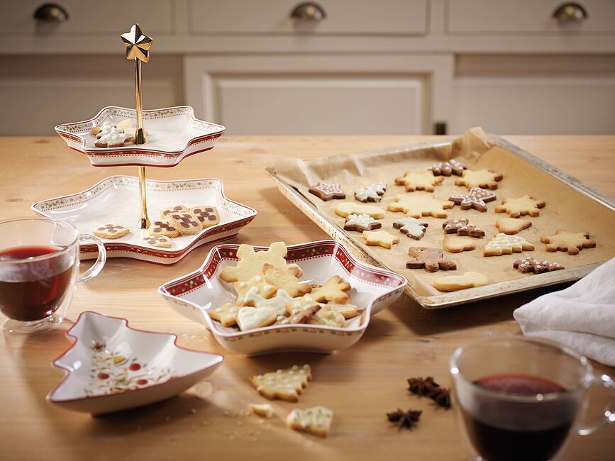 Expositor de Pisos Winter Bakery Delight, estilo navideño