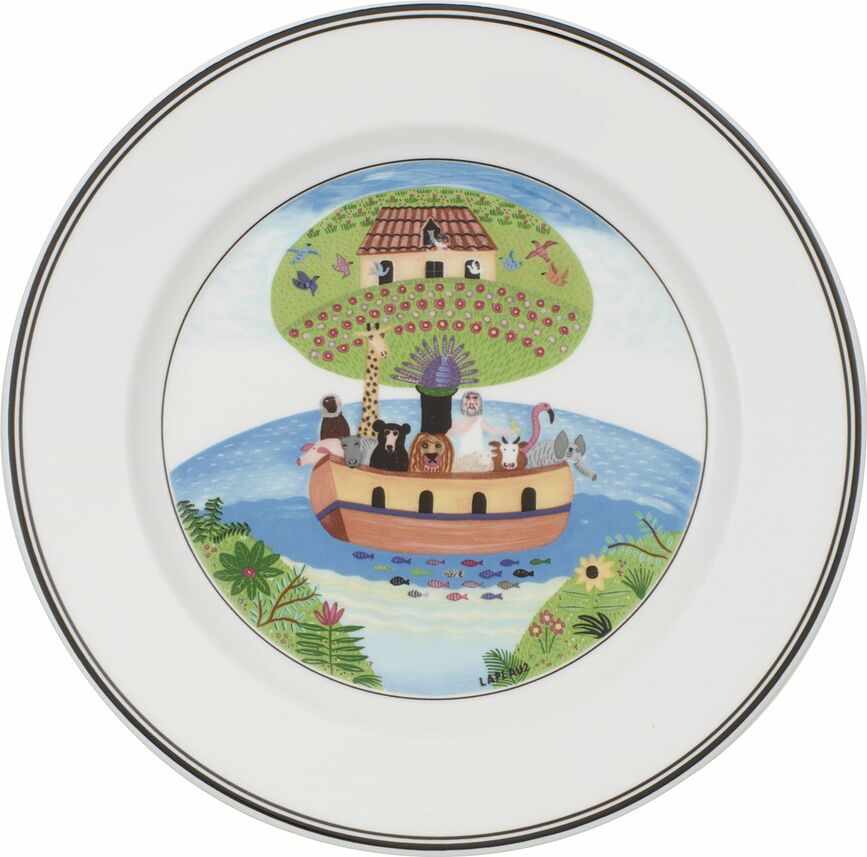 Farfurie pentru micul dejun Design Naif Noah's Ark 21 cm