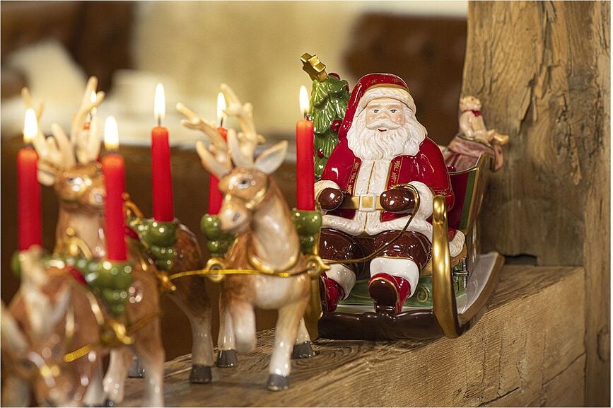 Figura decorativa musical Christmas Toy's Memory, Papá Noel