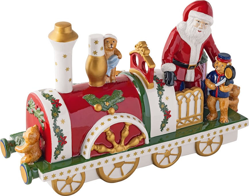 Figura navideña Christmas Toys Memory, con forma de locomotora