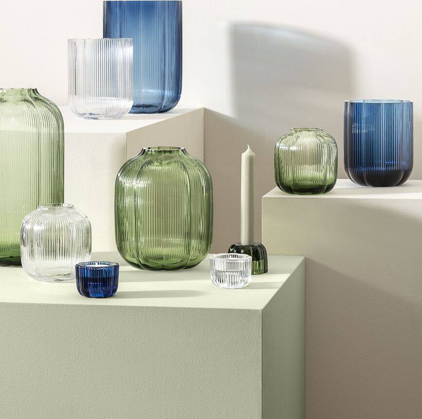 Fleur Βάζο, 15 cm, μπλε