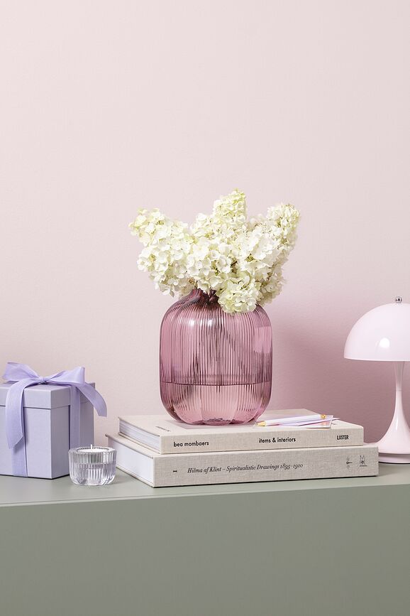 Βάζο Fleur 19 εκ., ροζ