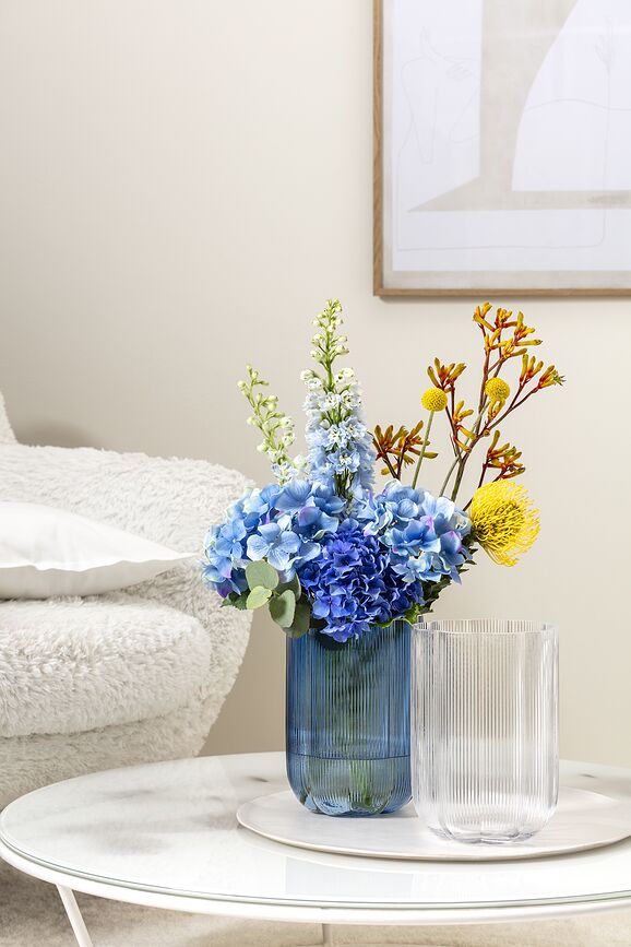 Fleur Βάζο, 22,5 εκ., διαφανές