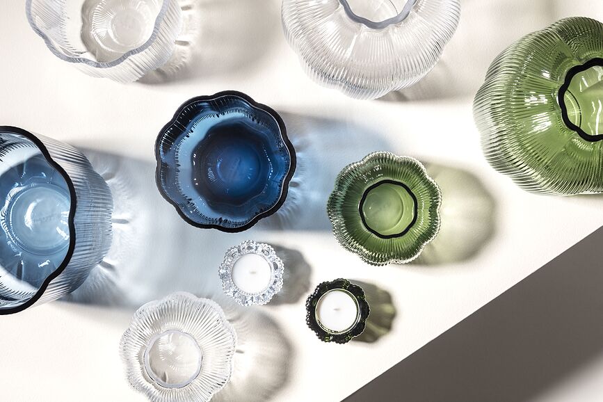 Fleur Βάζο, 22,5 εκ., διαφανές