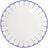 Fleur Bleu Assiette à déjeuner 21,2 cm