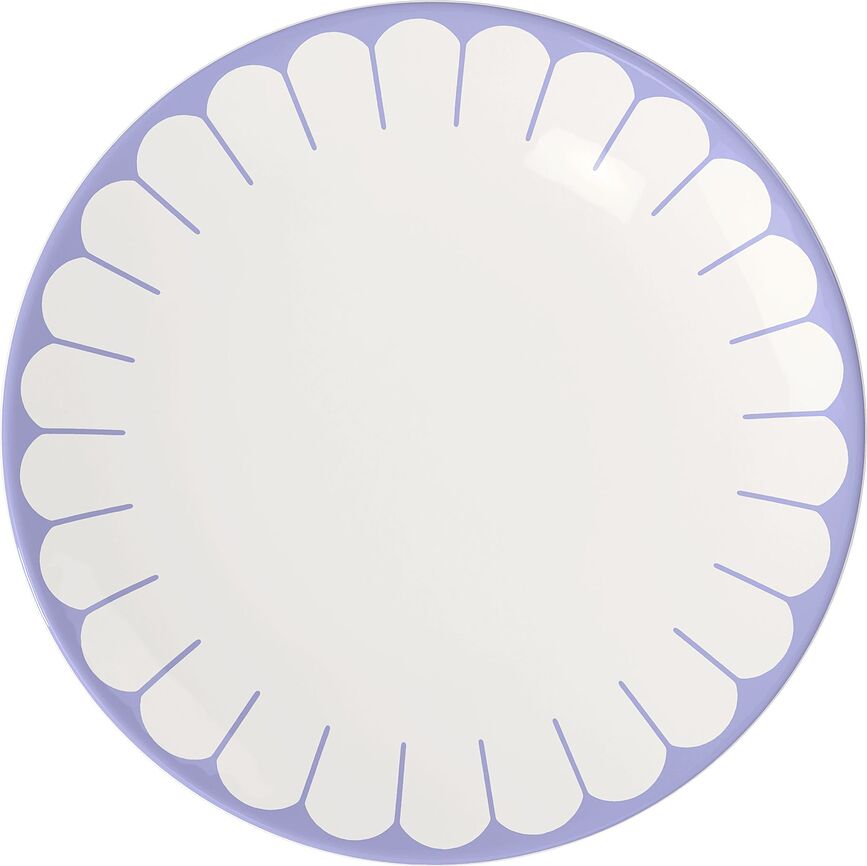 Fleur Bleu Assiette Plate, 26,6 cm