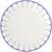 Fleur Bleu Assiette Plate, 26,6 cm