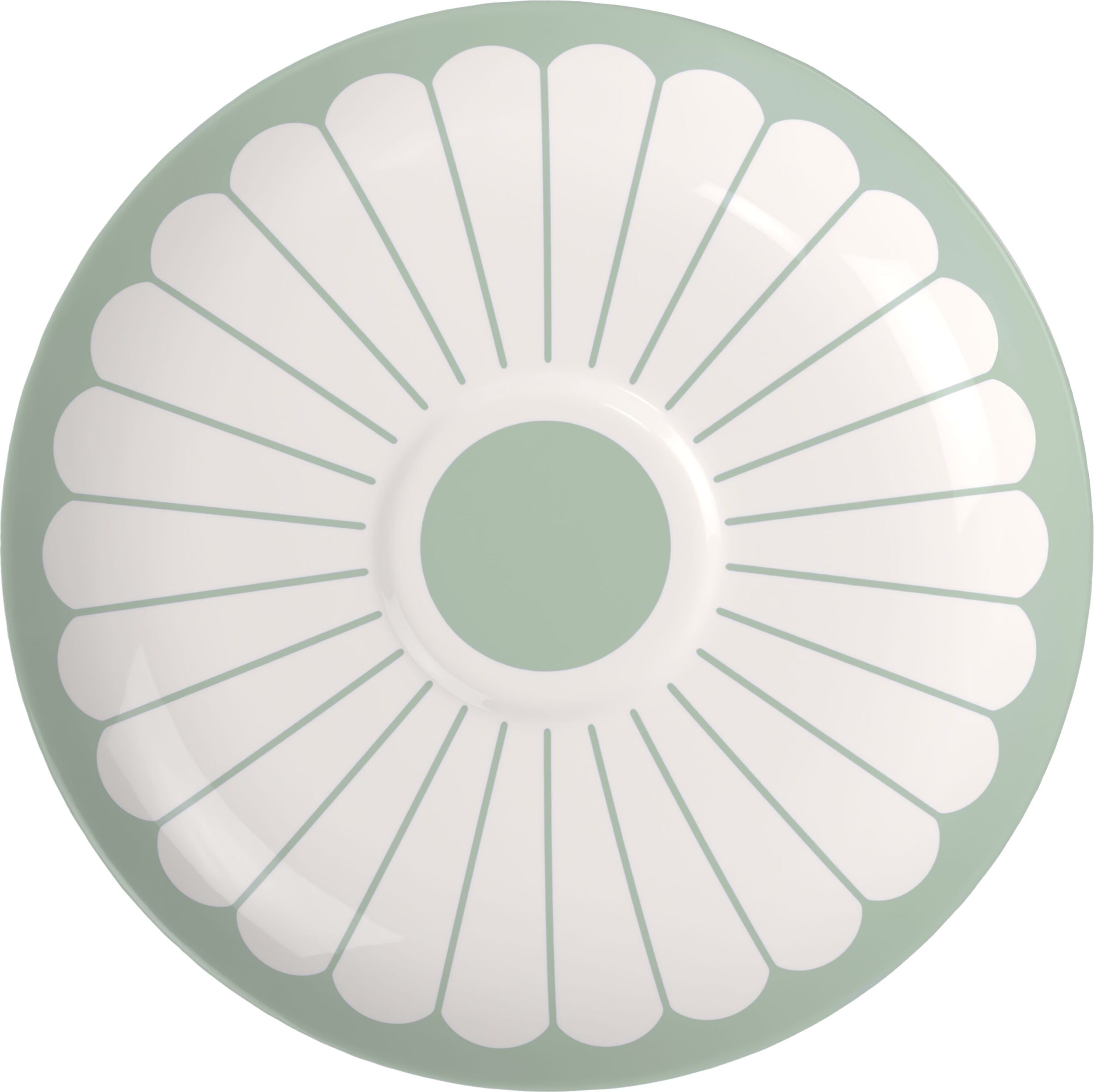 Fleur Cappuccinotassenuntertasse, Vert
