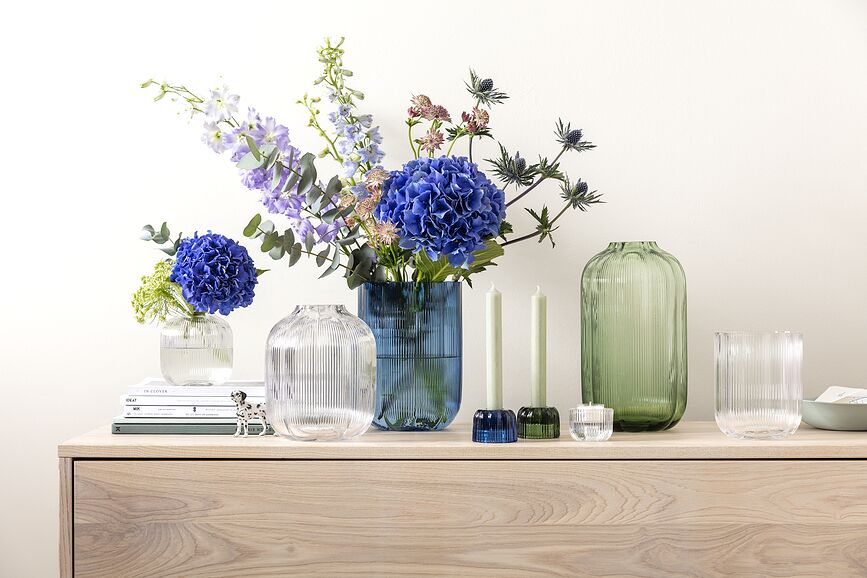 Fleur Κηροπήγιο διπλής όψης, διαφανές