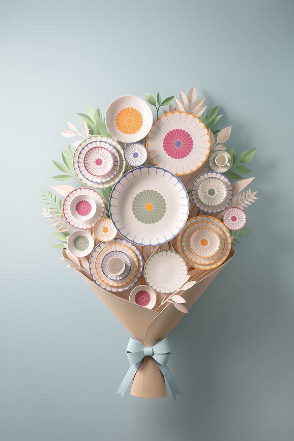 Fleur Nizka servirna posoda, 38 cm