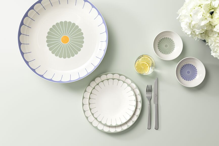 Fleur Plat de service bas, 38 cm