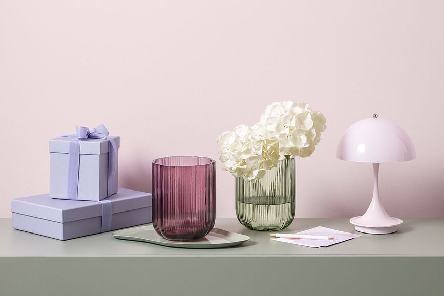 Vase Fleur 15 cm, vert