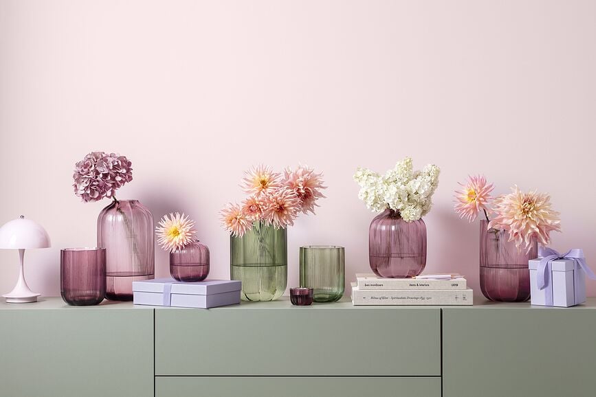 Vase Fleur 22,5 cm, vert