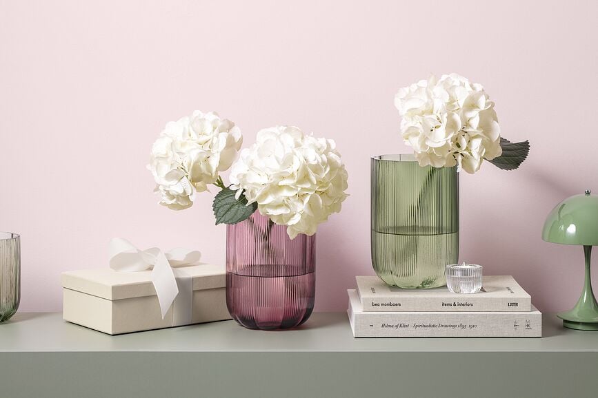 Vase Fleur 22,5 cm, vert