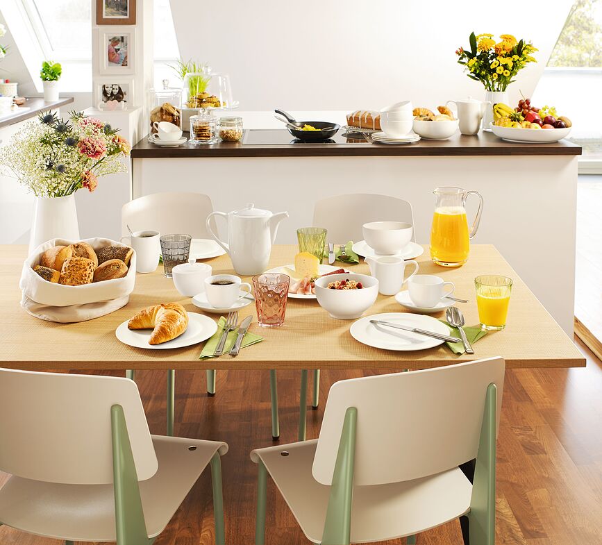 For Me Set šalica za kavu s tanjurićima i tanjura za doručak 8-dijelni set