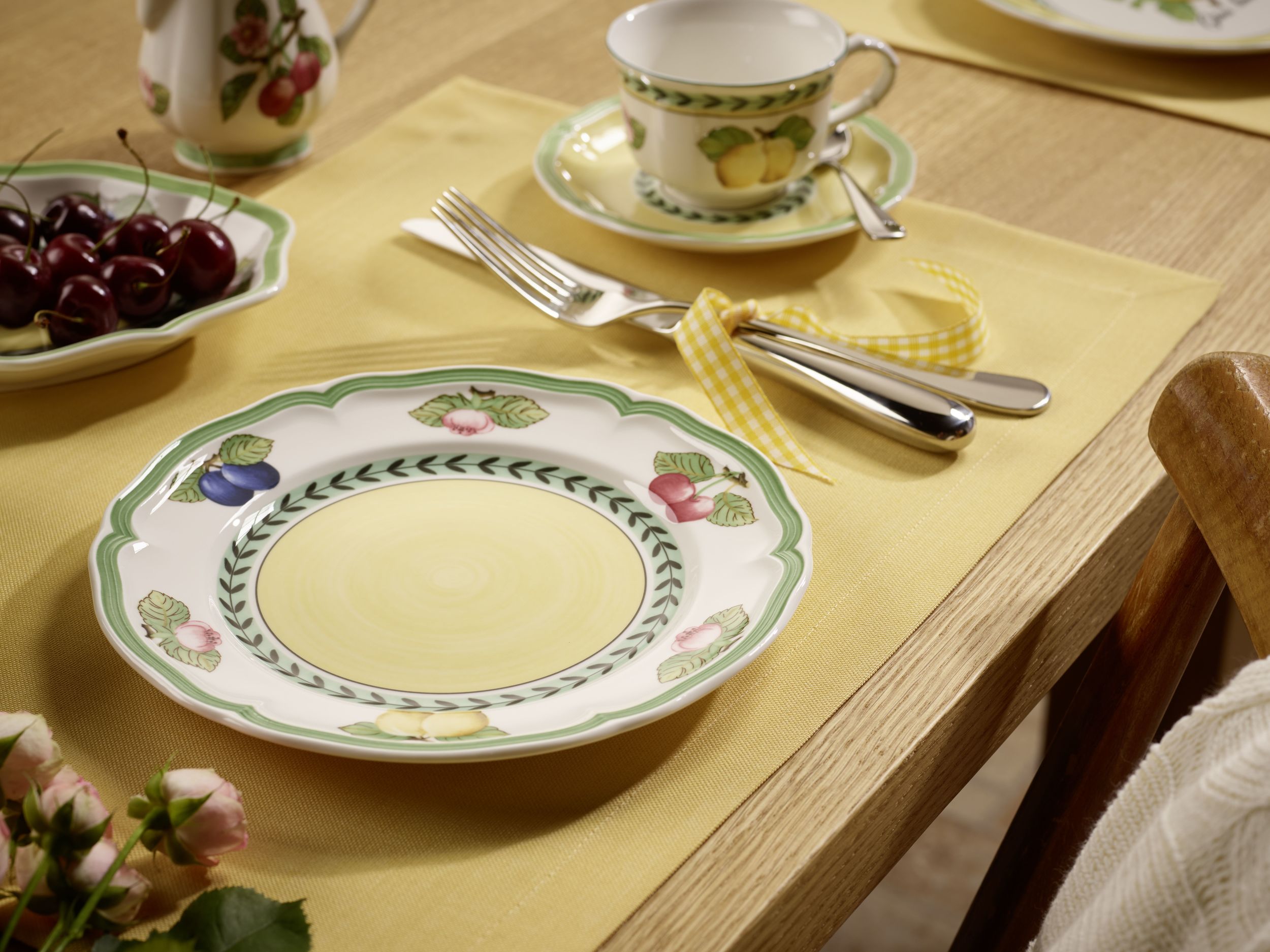 French Garden Fleurence Breakfast Plate