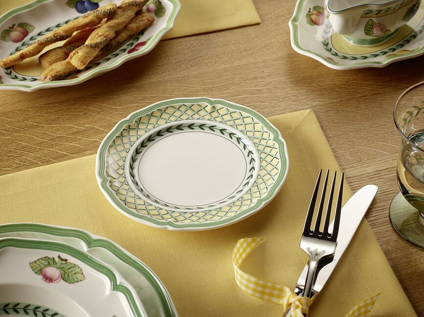 French Garden Orange Assiette à Dessert, 17 cm