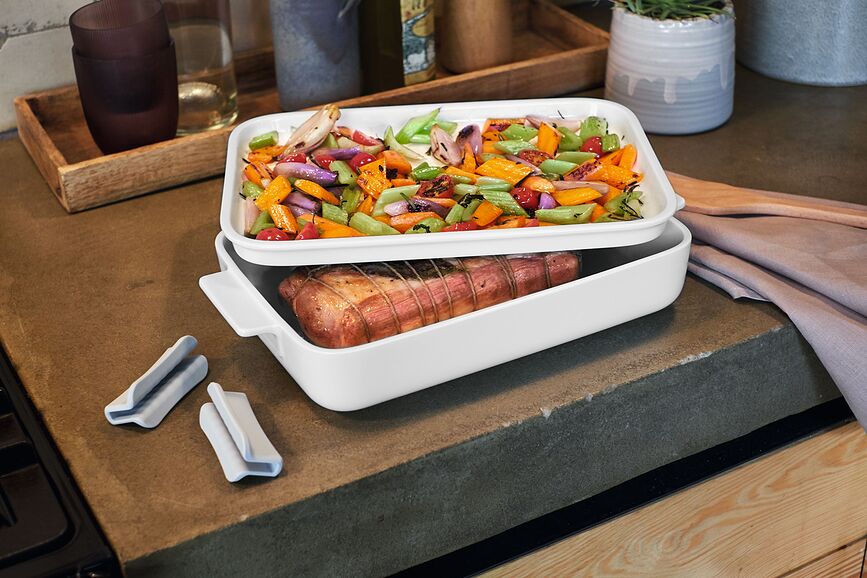 Fuente de Horno Clever Cooking, resistente al calor, talla L