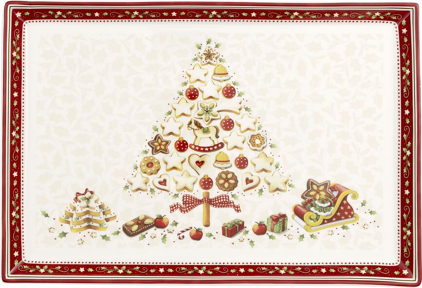 Fuente para Tartas Winter Bakery Delight, 26,5 x 39 cm