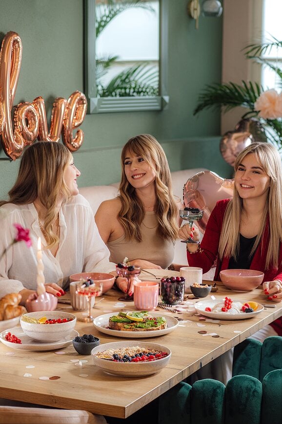 Fuente Perlemor Coral, baja, 26 cm