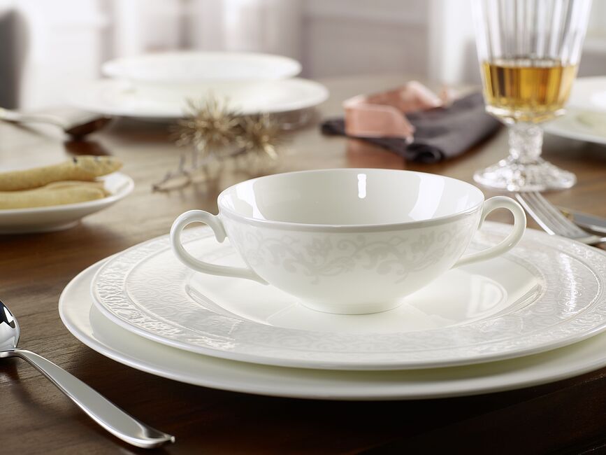 Gray Pearl Assiette Plate 27 cm