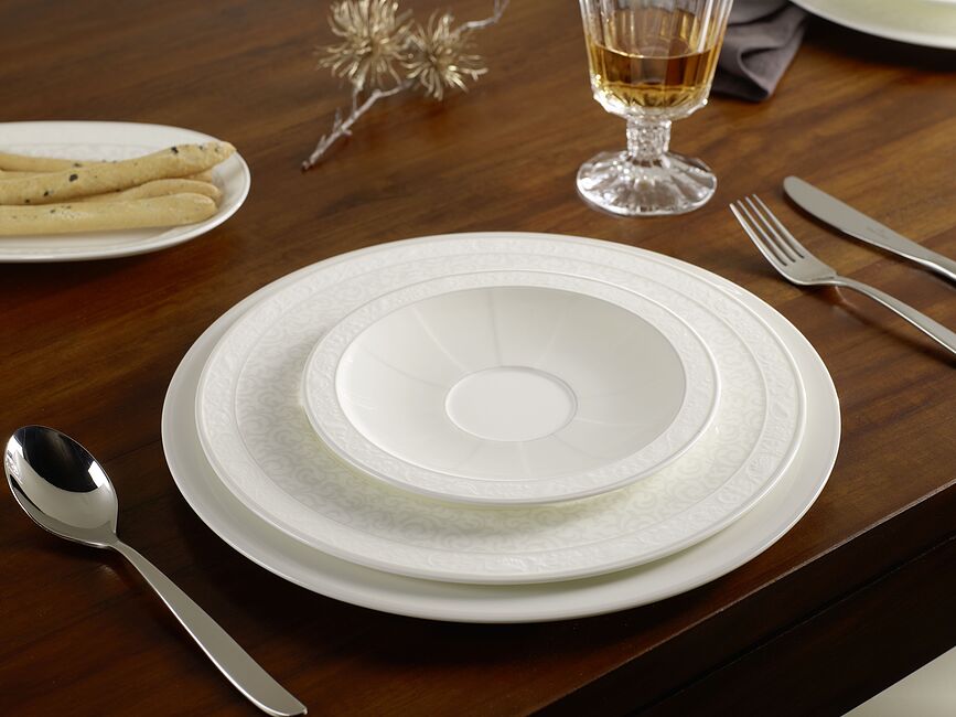 Gray Pearl Assiette Plate 27 cm