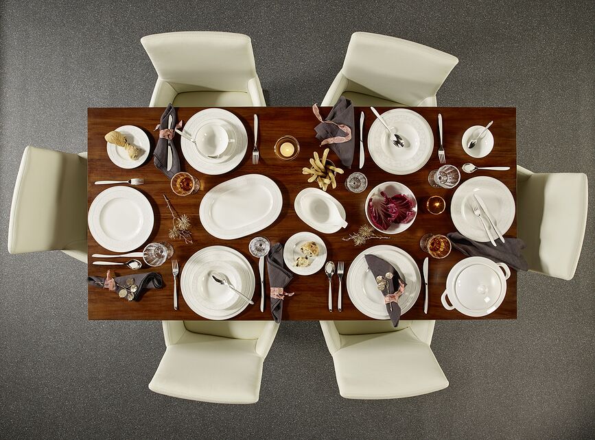 Gray Pearl Assiette Plate 27 cm