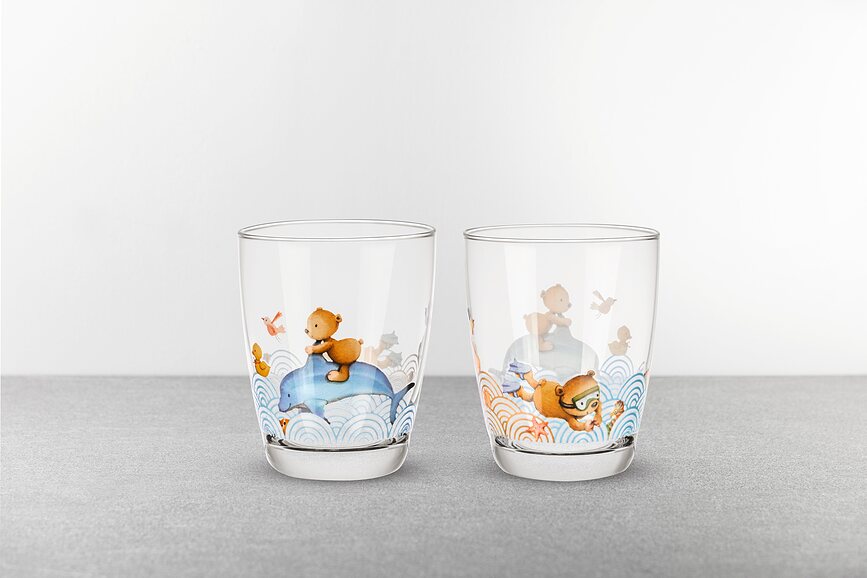 Happy as a Bear Glasses 200 ml 2 pcs