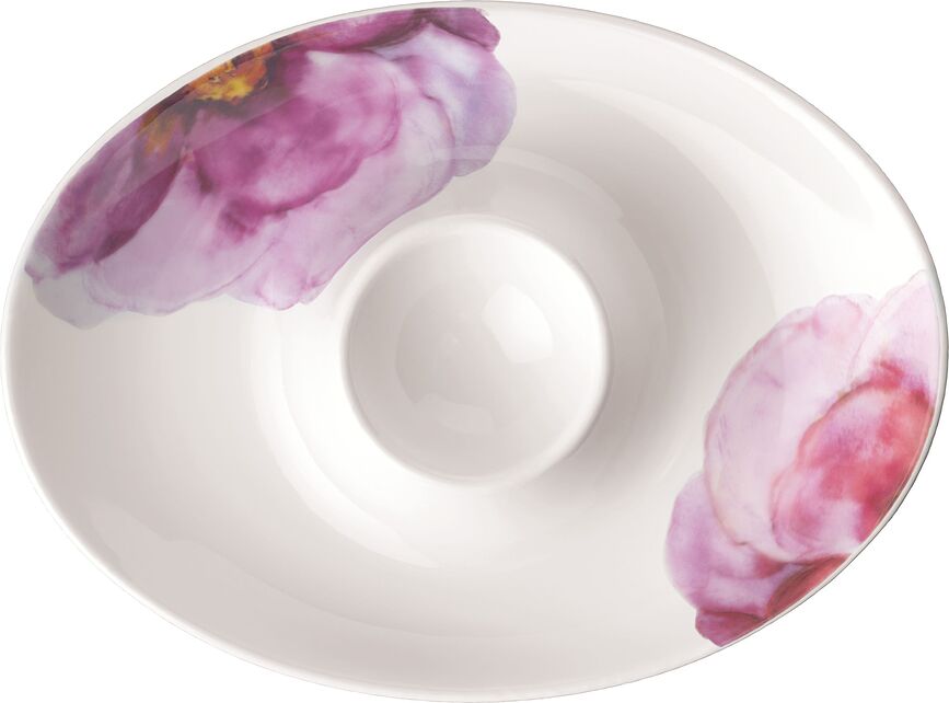 Huevera Rose Garden, de porcelana, decorativa